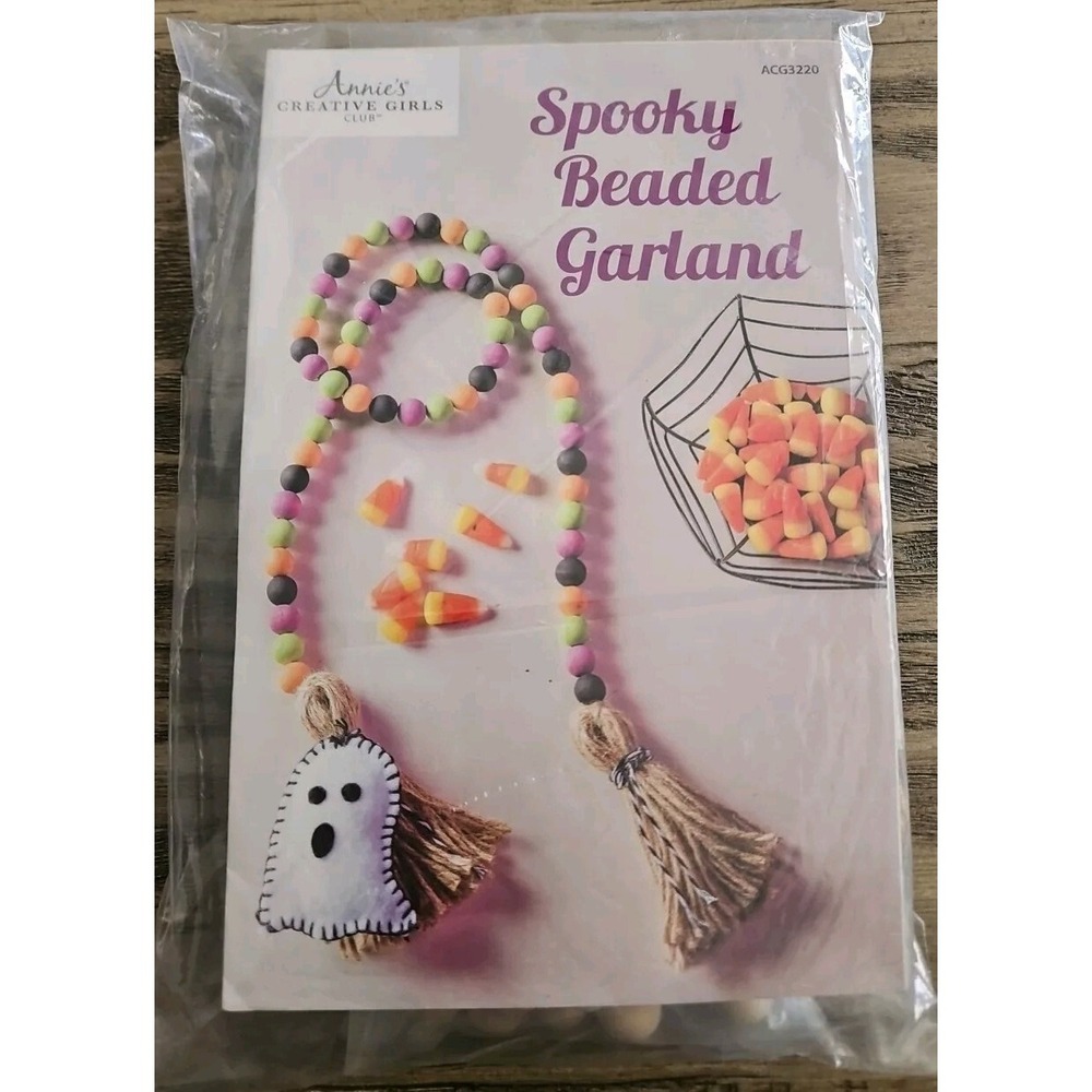Annie's Creative Girls Club Spooky Beaded Garland Craft Kit ACG3220